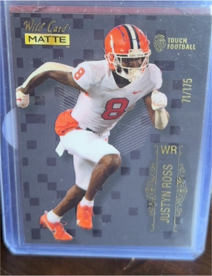 2022 Wild Card Matte #MB-66 Justyn Ross — front