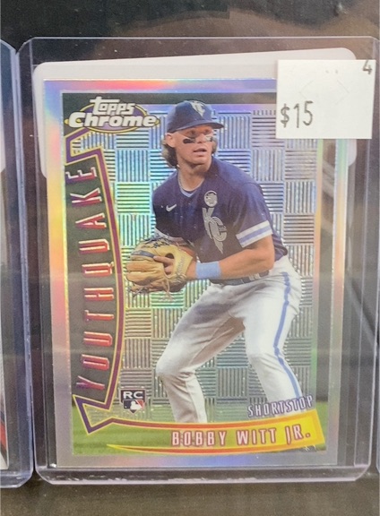 2022 Topps Chrome Sonic Youthquake #YQ-1 Bobby Witt Jr. — front