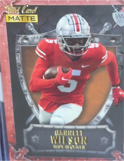 2022 Wild Card Matte Weekend Warrior #WW-16 Garrett Wilson — front