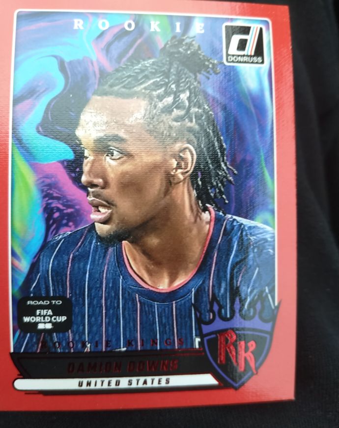 2025-26 Donruss Road to FIFA World Cup Rookie Kings Red #23 Damion Downs — front