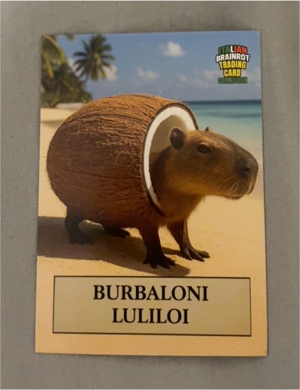 2025 Khadou Italian Brainrot Burbaloni Luliloi — front