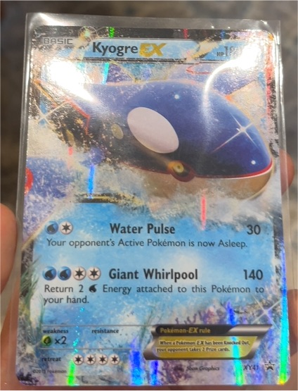 2015 Pokémon Kyogre EX #XY41 — front