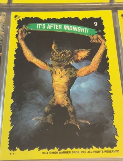 1990 Topps Gremlins 2 Sticker #9 It's After Midnight! — front