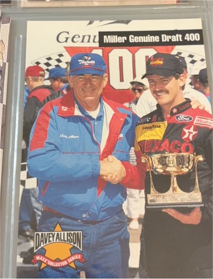 1993 Maxx Collector Series #12 Davey Allison Miller Genuine Draft 400 — front