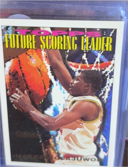 1994 Topps #385 Hakeem Olajuwon Future Scoring Leader — front