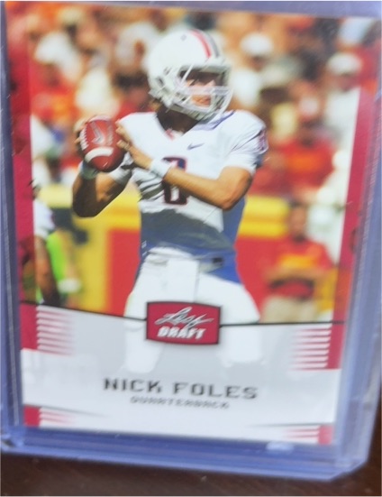 2012 Leaf Draft #37 Nick Foles — front