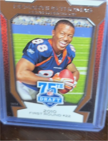 2010 Topps #75DA-14 Demaryius Thomas Draft 75th Anniversary — front