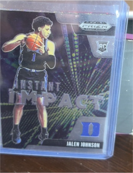 2021-22 Panini Prizm Draft Picks Instant Impact #8 Jalen Johnson — front