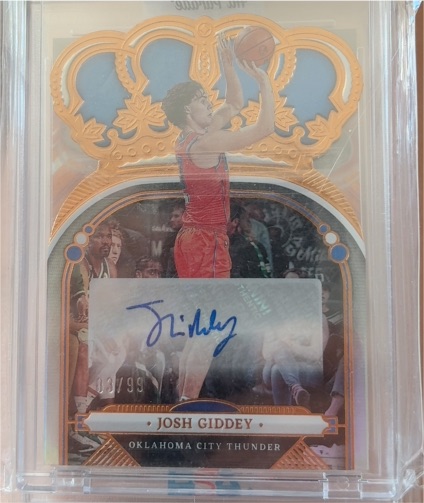 2021-22 Panini Select #58 Josh Giddey RC Rookie Thunder — front