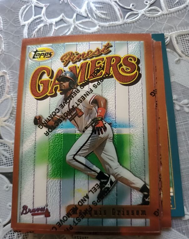 1996 Topps Finest Gamers #190 Marquis Grissom — front