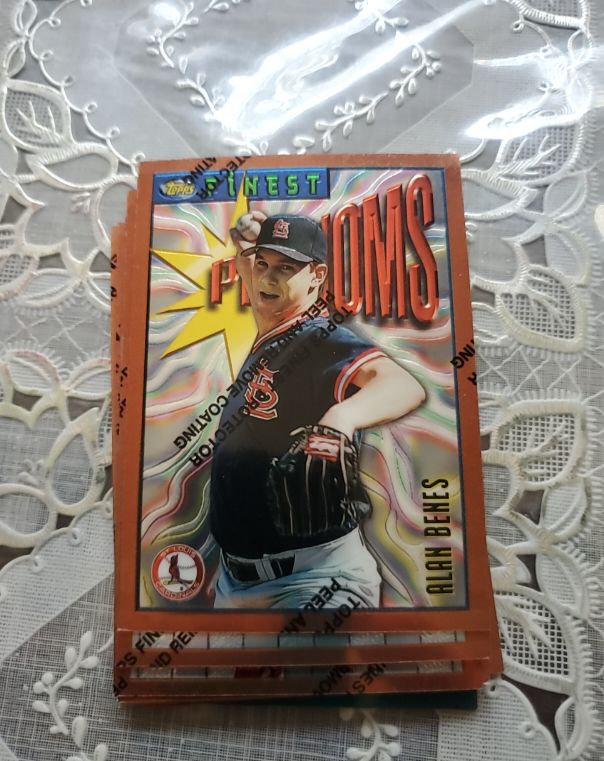 1996 Topps Finest Phenoms Bronze #76 Alan Benes — front