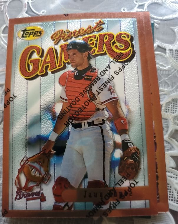 1996 Topps Finest #158 Javy Lopez — front