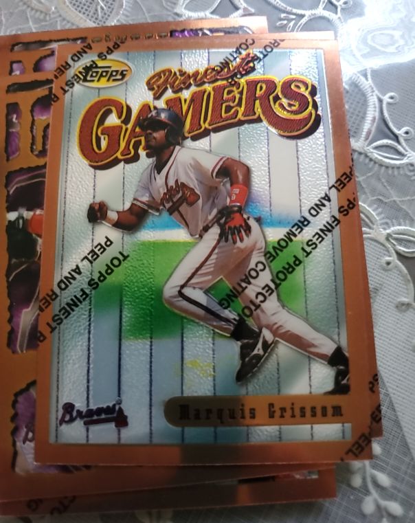 1996 Topps Finest Gamers #190 Marquis Grissom — front