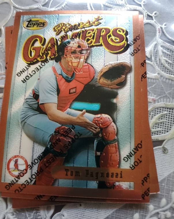 1996 Topps Finest #53 Tom Pagnozzi — front