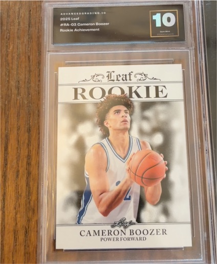 2025 Leaf Rookie Achievement #RA-03 Cameron Boozer — front