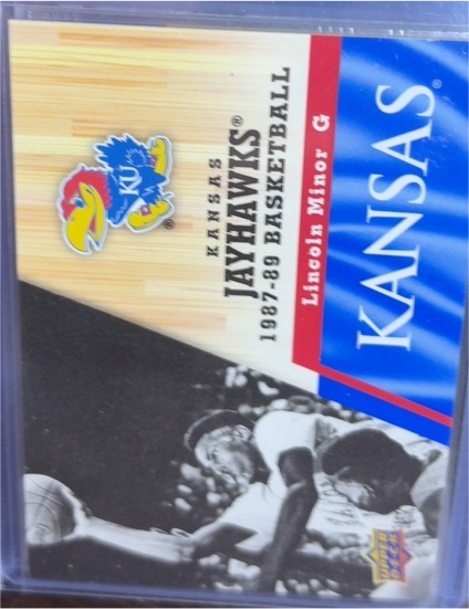 2013 Upper Deck University of Kansas #G Lincoln Minor — front