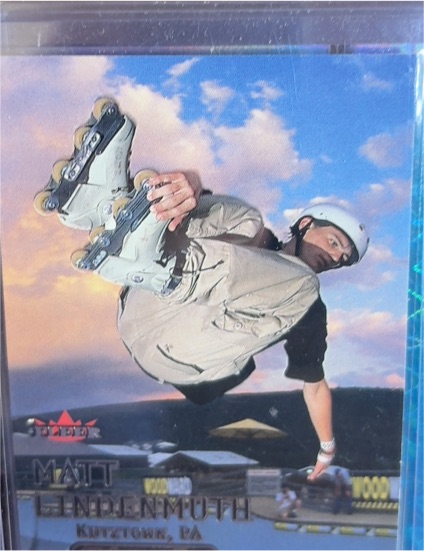 2000 Fleer Adrenaline #65 Matt Lindenmuth Inline Skater Kutztown, PA — front