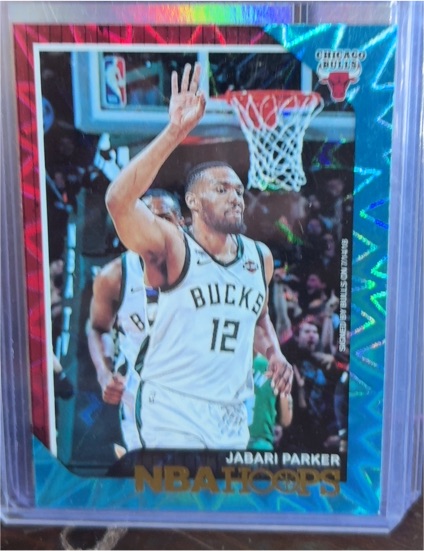 2018-19 Panini NBA Hoops #44 Jabari Parker Teal Explosion Chicago Bulls — front