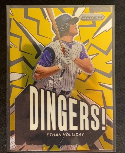 2025 Panini Prizm Dingers! #2 Ethan Holliday — front