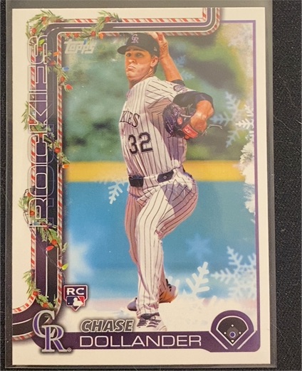 2025 Topps Holiday #H130 Chase Dollander — front