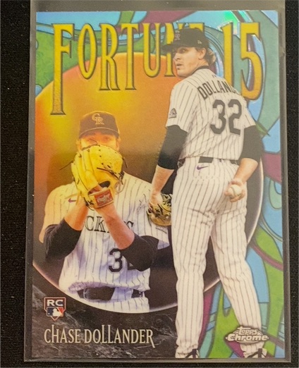 2025 Topps Chrome Update #F15-21 Chase Dollander — front
