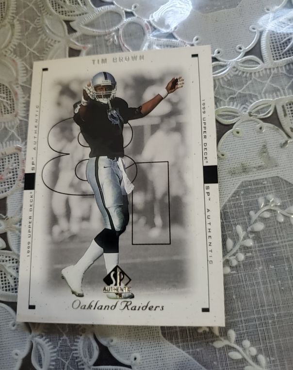 1999 Upper Deck SP Authentic #62 Tim Brown — front