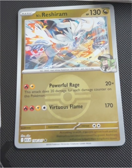 2026 Pokémon N's Reshiram #154 Ascended Heroes — front