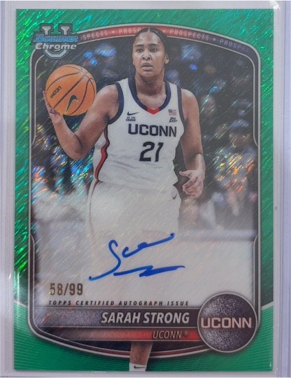 2025-26 Bowman Chrome #CPA-SS Sarah Strong — front