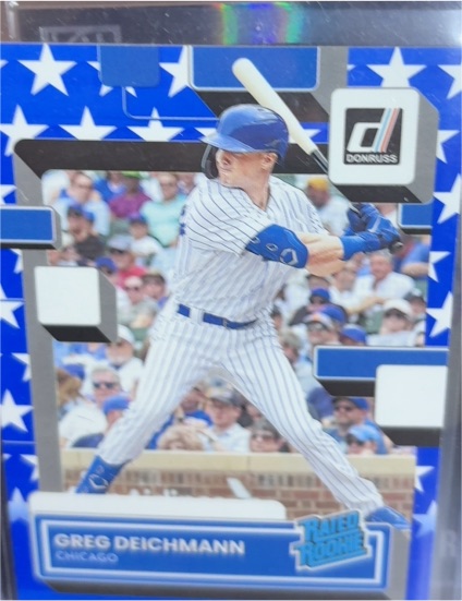 2022 Donruss #45 Greg Deichmann Rated Rookie Independence Day — front