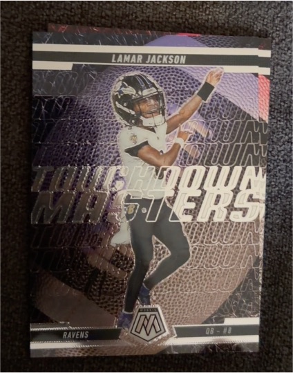2025 Panini Mosaic Touchdown Masters #5 Lamar Jackson — front