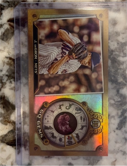 2022 Topps Gypsy Queen GQ Gems Mini #GGM-10 Jacob deGrom — front