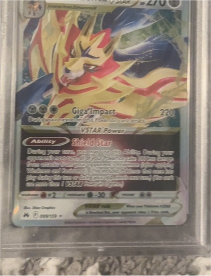 2020 Pokemon Sword & Shield #211 Zacian VSTAR — front