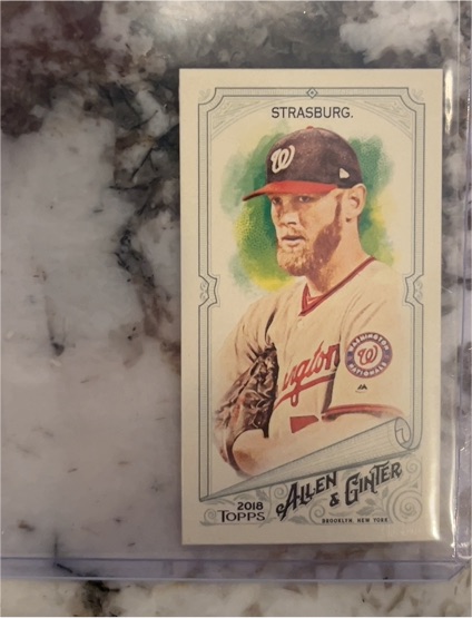 2018 Topps Allen & Ginter #93 Stephen Strasburg — front