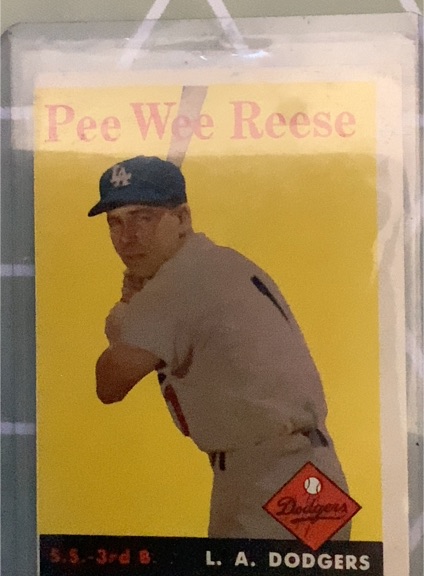 1958 Topps #375 Pee Wee Reese — front