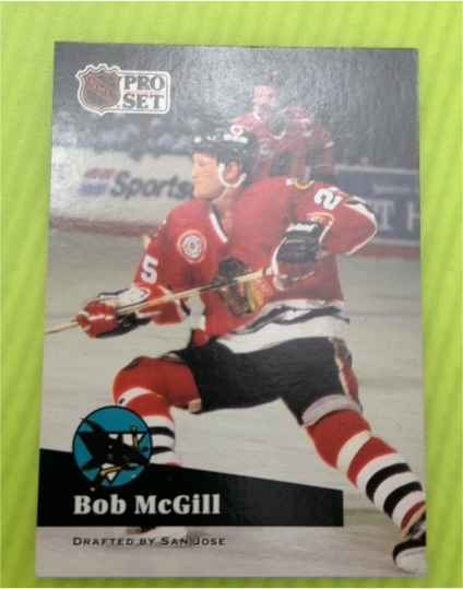 1991-92 Pro Set #47 Bob McGill — front