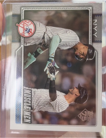 2022 Topps Series 1 #121 Aaron Judge, Giancarlo Stanton — front