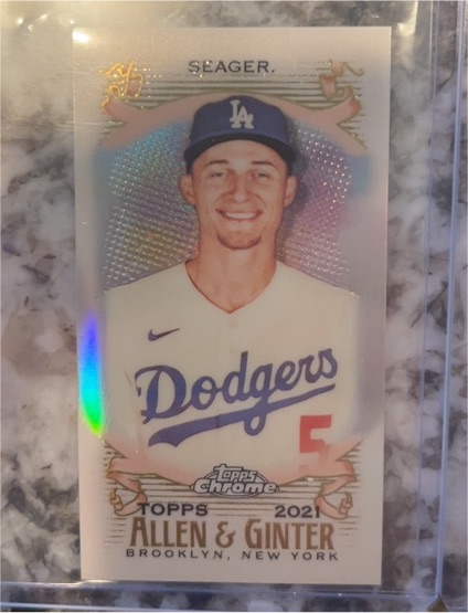 2021 Topps Allen & Ginter Chrome #26 Corey Seager — front