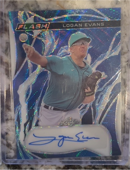 2023 Leaf Flash #F-LE1 Logan Evans — front