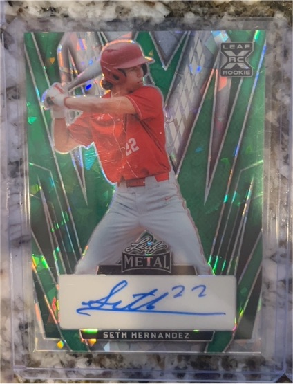 2024 Leaf Metal #91A-SH1 Seth Hernandez — front