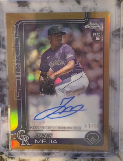 2025 Topps Chrome Update #AC-JME Juan Mejia — front