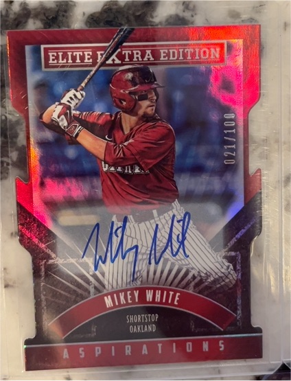 2015 Panini Elite Extra Edition #64 Mikey White Aspirations Autographs — front