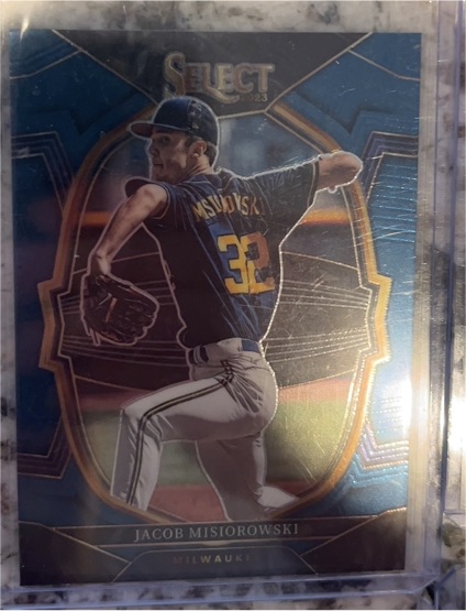 2023 Panini Select Concourse #28 Jacob Misiorowski Blue Prizm — front