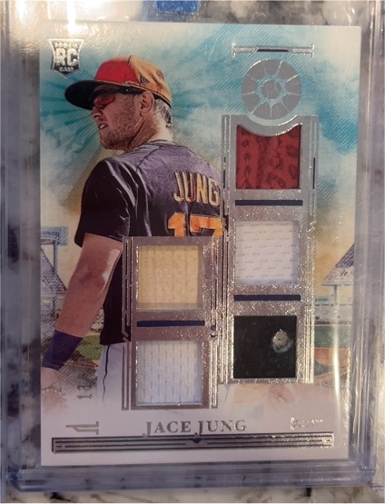 2025 Panini Boys of Summer #FTM-JJ Jace Jung Five Tool Player Materials — front