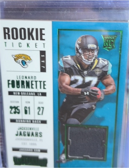 2017 Panini Contenders #SW-10 Leonard Fournette Rookie Ticket — front