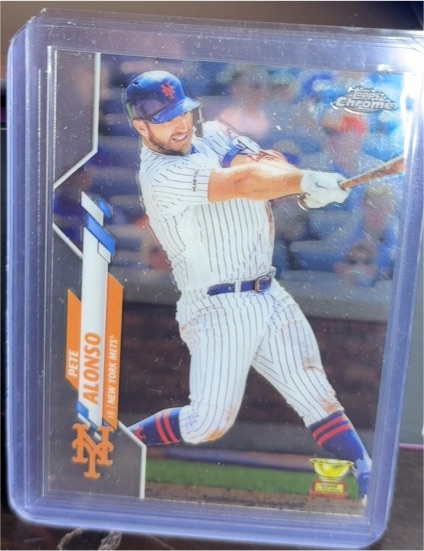 2020 Topps Chrome #80 Pete Alonso — front