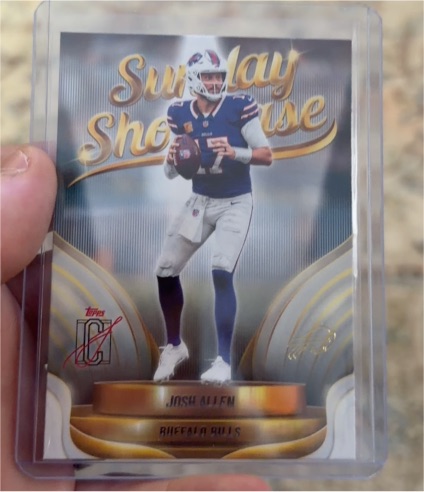 2025 Topps Signature Class Sunday Showcase #SS-7 Josh Allen — front