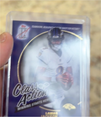 2025 Topps Signature Class #CA-3 Lamar Jackson Class Action — front