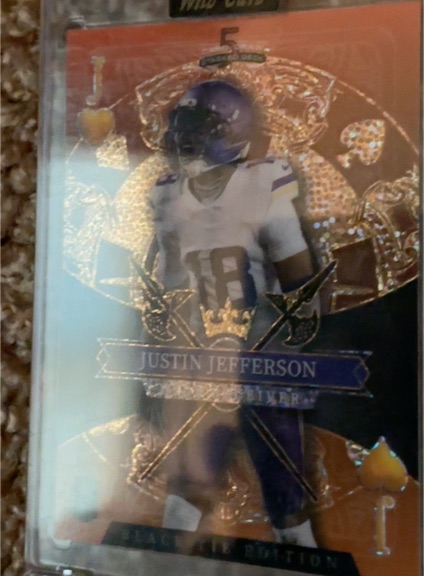 2026 Wild Card Black Tie Edition #Justin Jefferson — front