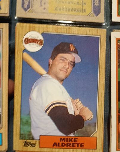 1987 Topps #553 Mike Aldrete — front