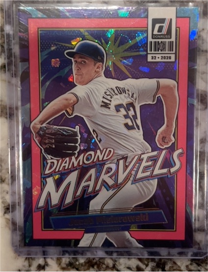 2026 Donruss #32 Jacob Misiorowski Diamond Marvels — front